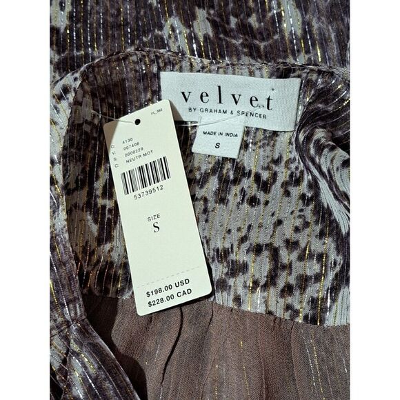 Velvet by Graham & Spencer Regan Snake-Printed Faux Wrap Mini Dress Small - Picture 8 of 9